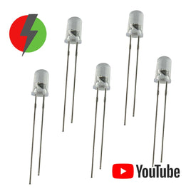 G27603 ^ (Pkg 5) Red and Green 5mm Flashing LED