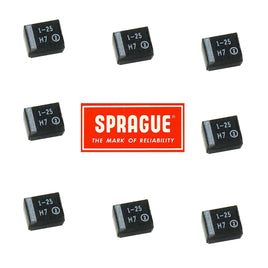 G27605 ~ (Pkg 10) Sprague 1uF (105) 25V SMD Solid Tantalum Capacitor 293D105X0025B2T