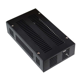 G27607 ~ Deluxe Beautiful and Strong 18GA Black Powder Coated Steel 8-5/8" x 4-7/8" x 2-1/8" Vented Chassis Box
