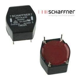G27616 - Schaffner RN114-4-02-1M5 Common Mode Choke/Filter 4Amp 1.5mH