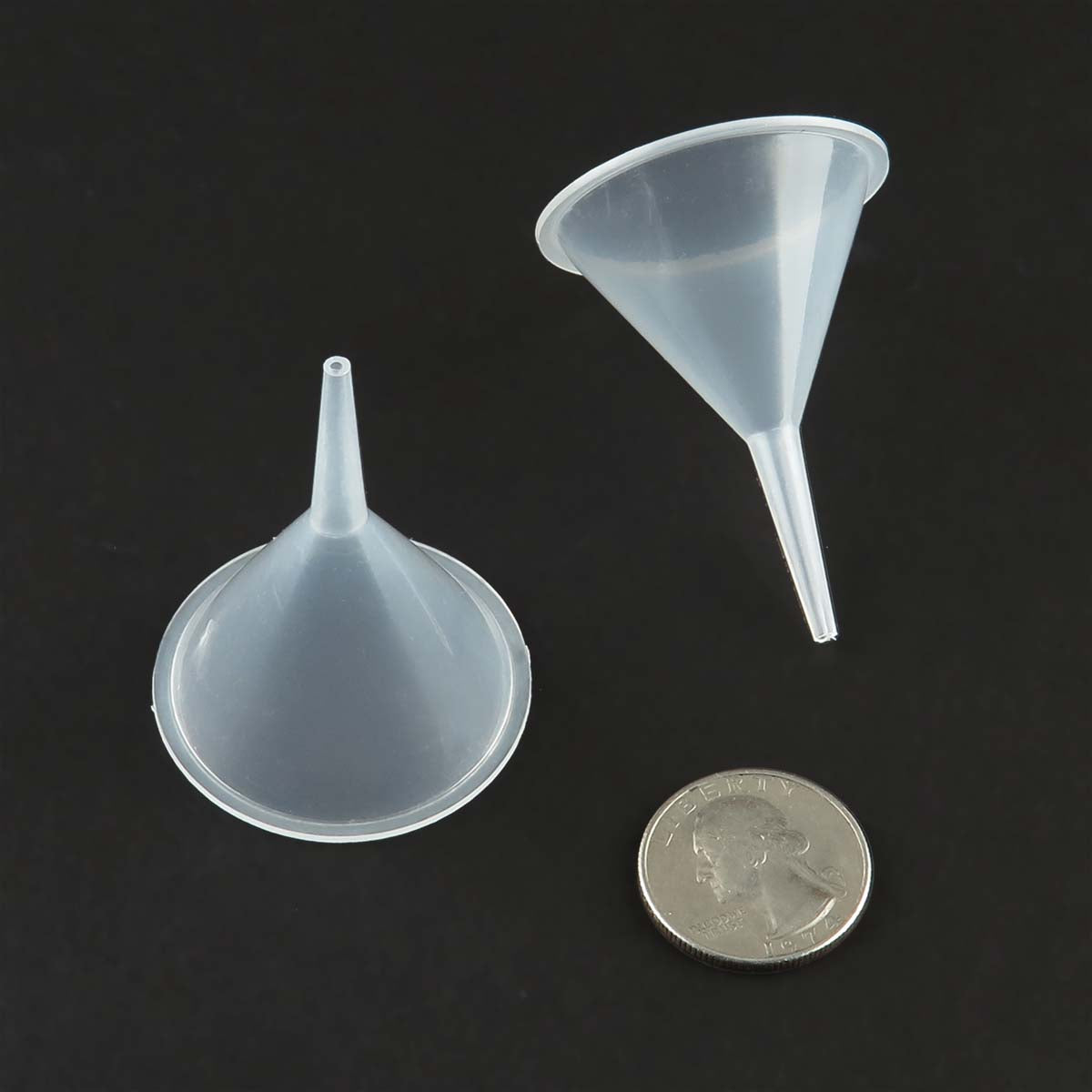 G27635 + (Pkg 2) Handy Small Narrow Neck Plastic Funnels