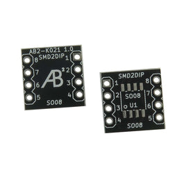 G27681 ~ (Pkg 2) Black PCB Adapter Boards for SMD to Dip (SOIC8, SO08)