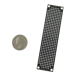 Springtime Special! G27683 ~ Black FR-4 PCB 25mm x 100mm Prototype with 321 Holes