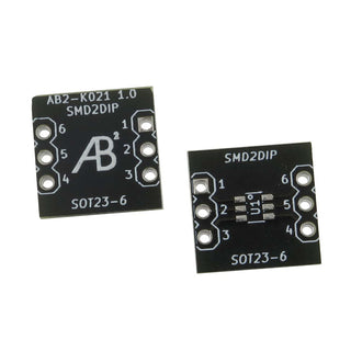 G27694 ` (Pkg 2) Black FR-4 Glass Epoxy Adapter Board for SMD SOT-23-6