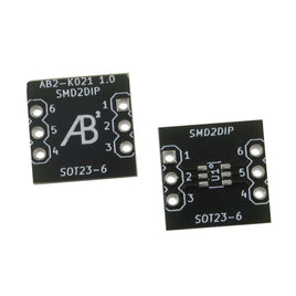 G27694 - (Pkg 2) Black FR-4 Glass Epoxy Adapter Board for SMD SOT-23-6