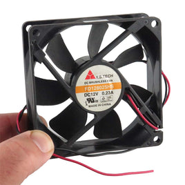 Sale Yeah! G27705 + Y.S. Tech ED128025HS 12VDC 0.23Amp 80mm x 25mm Brushless Fan