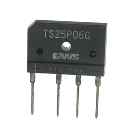 SOLD OUT! - G27746 ~ Taiwan Semiconductor TS25P06G 25Amp 800V Full Wave Bridge Rectifier