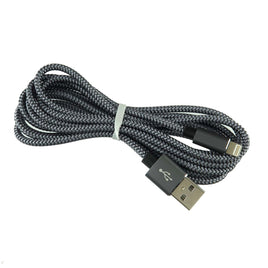 G27749 - Hunletai 6.5Ft Highest Quality Ultra Flexible Grey Braided Sleeve Lightning Charge/Data Cable