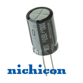 G27755 ~ Nichicon 100UF 160V 105ºC Compact Radial Electrolytic Capacitor
