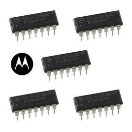 G27765 ~ (Pkg 5) Motorola MC14025BCP Tripple 3-Input NOR Gate