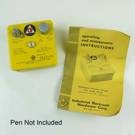 G27775 ~ Industrial Electronic Hardware Civil Defense CD V-750 Dosimeter Pen Charger & Manual (Pen Not Included)