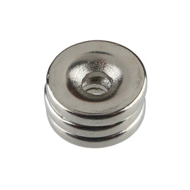 G27796 ~ (Pkg 3) Extra Strong 15mm x 3mm Neodymium Rare Earth Super Magnet with Countersunk Hole