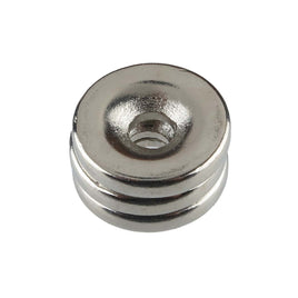 G27796 ` (Pkg 3) Extra Strong 15mm x 3mm Neodymium Rare Earth Super Magnet with Countersunk Hole