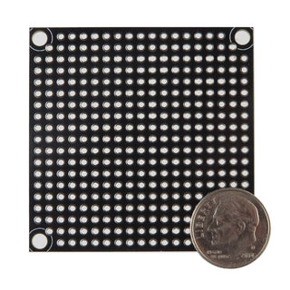 G27817 - Black Epoxy Prototype Board with 349 Plated with 349 Thru-holes 1.96