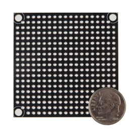 G27817 - Black Epoxy Prototype Board with 349 Plated with 349 Thru-holes 1.96" square