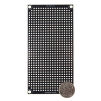 G27818 ^ Large FR-4 Black Epoxy 1.96" x 3.9" Prototype Board with 691 Solder Plated Thru-holes