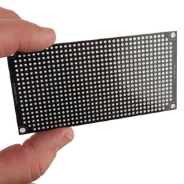 G27818 ^ Large FR-4 Black Epoxy 1.96" x 3.9" Prototype Board with 691 Solder Plated Thru-holes