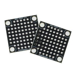 G27823 ` (Pkg 2) Small 1" x 1" Black FR-4 Glass Epoxy Prototype Board with 69 Plated Thru-holes