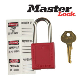 G27834 ~ Master Lock 410KARED Lockout Padlock