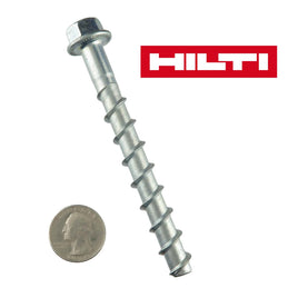 G27861 - (Pkg 10) Hilti KH-EZ 3/8" x 4" Screw-Bolt + Concrete Screw Anchor Hex Washer Head Zinc Plated Steel