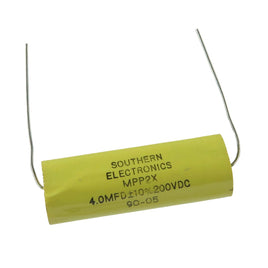 G27877 - Southern Electronics 4.0MFD 200V Axial Polyester Capacitor