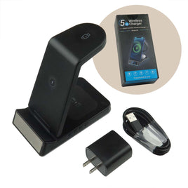 G27883 ` 5 in 1 Wireless Charger for iPhone 13/12/11 Pro Max, SE, iWatch Series 7/6/5/4/3/2/SE, Air Pods, Samsung, etc.