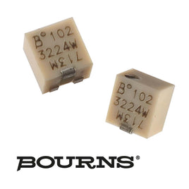 G27908 ~ (Pkg 2) Unique Bourns 1K Ohm Multiturn SMD Cermet Trimmer Resistor 3224W 102