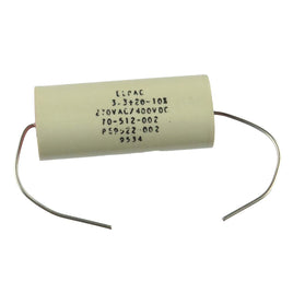 G27938 ` Elpac 3.3uf 270VAC/400VDC Polyester Film Capacitor
