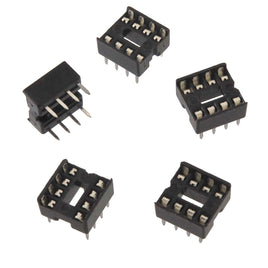 G27960 - (Pkg 5) Low Profile 8 Pin Dip IC Socket