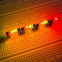 G28014 ^ (Pkg 25) ParaLight 3mm Bipolar Red Green 2 Lead LED