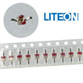 G28021 + (Pkg 25) LiteOn LTL-93BKAK1 Halloween Red Orange Axial Lead LED