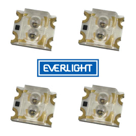 Weekend Deal! G28026 ~ (Pkg 8) Everlight 11-22/R6G6C-A01/2T Red/Yellow-Green Dual Color SMD LED