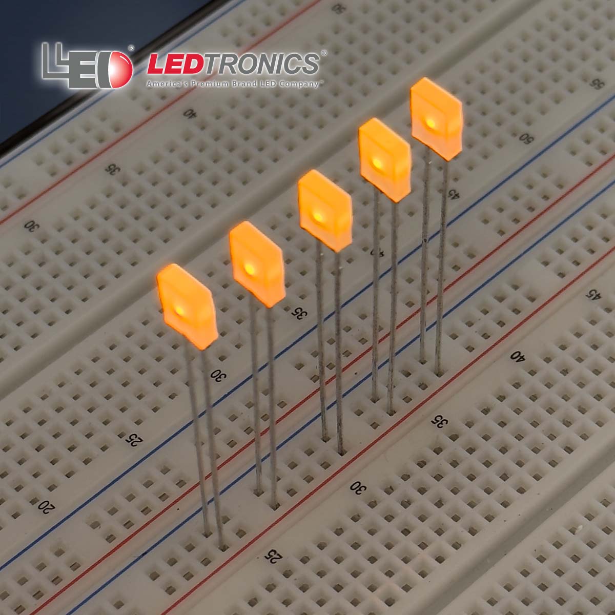G28048 ~ (Pkg 10) Ledtronics Bright Yellow or Green Rectangular Bipola