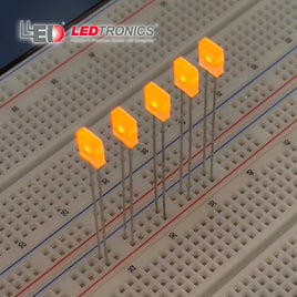 G28048 ~ (Pkg 10) Ledtronics Bright Yellow or Green Rectangular Bipolar Dual Color LED