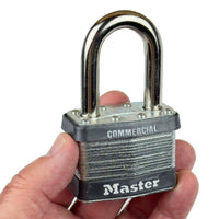 G28050 ` Masterlock 5KALF Laminated Padlock with 1-1/2" long Shackle