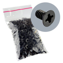 G28131 ~ (Pkg 250) High Quality Black Oxide Steel 6-32 x 1/4" Machine Screw Flat Head