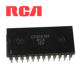 G28159 ~ RCA CD4067BE 16-Channel Analog Multiplexer 24 Pin DIP