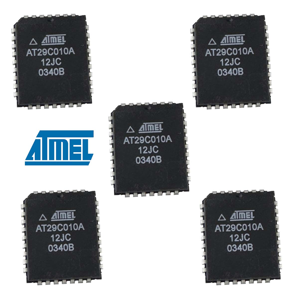 Sold Out!! - G28177 ~ (Pkg 5) Atmel AT29C010A-12JC 1 Megabit Flash Mem