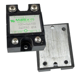 SOLD OUT! - G28189A ` Midtex Solid State Relay 650-24A100 240VAC 40A (1 Available)