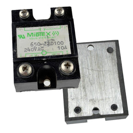 SOLD OUT! - G28189C ` Midtex Solid State Relay 650-22D100 240VAC 10A (1 Available)