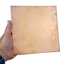 SOLD OUT! - G28245 ~ 7-1/2" Square 0.059" thick Single Sided Copper Clad Blank