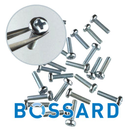 G28269 ~ (Pkg 25) Bossard M2.5 x 10mm Zinc Plated Steel Metric Phillips Pan Head Machine Screw