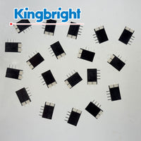 G28287 ~ (Pkg 20) Kingbright L-4067VH 2 LED Vertical Right Angle Bipolar Yellow Green Super Bright T1 LEDs