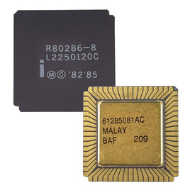 G28288 ~ Intel Gold Plated R80286-8 8MHz Antique Microprocessor