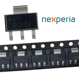 G28352 ~ (Pkg 10) Nexperia BCP53 Powerful PNP 80V 1Amp SMD SOT-223-3 Transistor