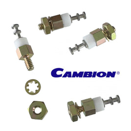 G28355 ~ (Pkg 4) Cambion 570-0003-01-05-19 Double Turrent PTFE Insulated 6-32 Stud Terminal