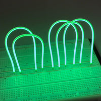 G28370 ` Flexible Silicone COB 3V String Light, Green - 145mm long