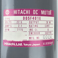 G28372 ` Hitachi DC Motor - 22.5VDC 2.1A 2775 RPM