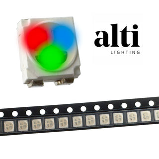 G28403 ` (Pkg 20) Alti-Semiconductor RGB Clear Lens SMD Bright Blue Green Red LED