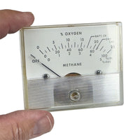 G28429 ` Unique Oxygen / Methane Panel Meter with Hardware